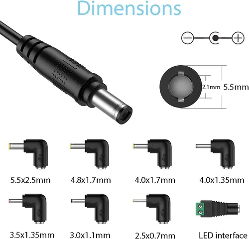 Miniatura 2 de LIANSUM Cargador de coche DC 12V 2A encendedor de cigarrillos compatible con reproductor de DVD RCA portátil, Sylvania, detector de radar láser