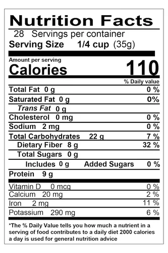 Miniatura 2 de Yupik Lentejas Verdes Orgánicas, 2.2 lb (35.2 oz), Sin OGM, Veganas, Sin Gluten, Kosher, Crudas, Fuente de Fibra, Hierro y Proteínas, Fibra