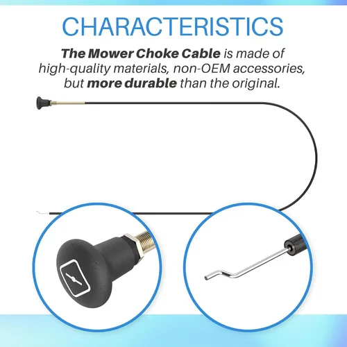 Miniatura 3 de 054-8017-00 Cable de estrangulador de cortacésped compatible con Bad Boy Stens cortacésped 290-610, CZT Elite, Compact Outlaw, MZ Magnum, Maverick