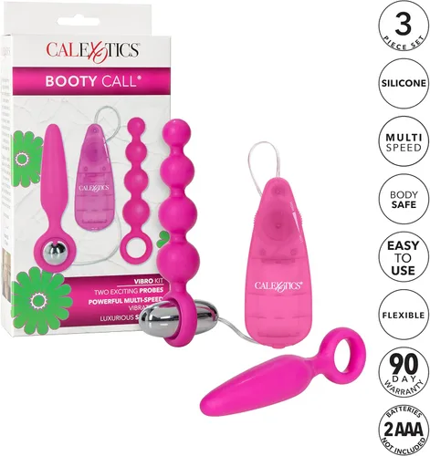 Miniatura 3 de California Exotic Novelties Booty Call Booty Vibro Kits, color rosa Rosado