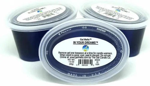 Paquete de 3 in Your Dreams - Gel de cera de gel relajante de larga duración para calentadores y quemadores Pelar, fundir y disfrutar