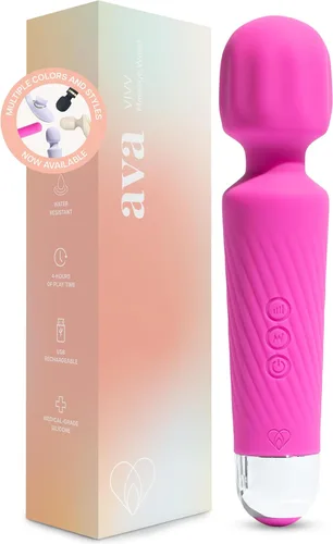 Ava Juguetes sexuales con varita vibradora [estimulador de clítoris] Vibradores para mujer juguete para adultos, regalos para mujeres, 20 patrones y