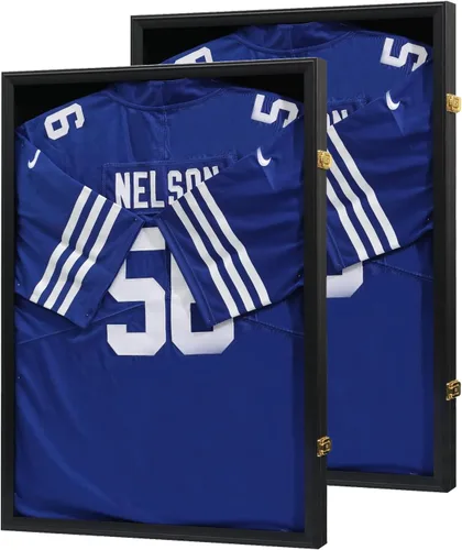 VERANI Estuche de Exhibición de Camiseta de 2 Piezas - Marco de Exhibición de Camiseta - Caja de Sombra de Camiseta con Protección UV Acrílica para