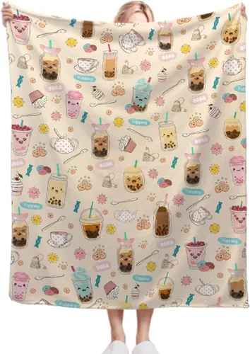 Miniatura 11 de Manta de cerveza de regalo para niñas, niños y adultos, manta de franela súper suave para sofá, cama, campamento y viajes, decoración cálida
