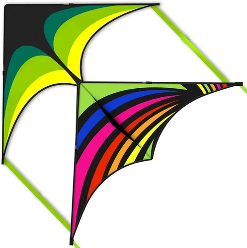 Mint's Colorful Life - Cometa Delta para niños y adultos, cometa extremadamente fácil de volar, las mejores cometas para principiantes