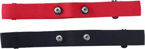Correa de pecho de repuesto para monitor de frecuencia cardíaca compatible con Myzone Strap MZ-3 y MZ-1Belt 2 unidades Rojo Negro