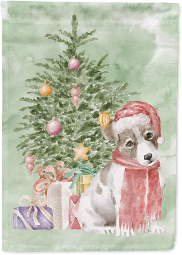 Miniatura 94 de Caroline's Treasures CK8213GF Bulldog Inglés #2 Regalos de Navidad y árbol de jardín Bandera de buzón Bandera decorativa para patio exterior, patio