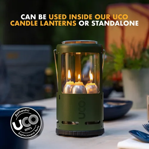 Miniatura 8 de UCO Velas de cera de abeja natural de 12 horas de larga duración para linternas de vela UCO y preparación de emergencia, fabricadas en Estados Unidos