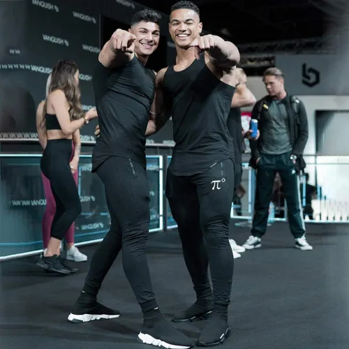 Miniatura 5 de Wangdo - Pantalones deportivos para hombre con bolsillos con cremallera