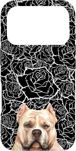 Miniatura 30 de American Bulldog Bully Dog Rose Flower Black White Pattern Case for iPhone 17