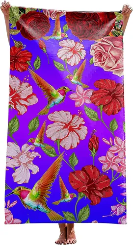 Miniatura 14 de Toalla de playa de microfibra mariposa – Toalla de viaje de secado rápido sin arena para adultos, adolescentes y niños (30 x 60 pulgadas)