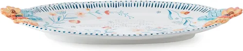 Miniatura 2 de Fitz and Floyd Gracie - Plato floral para servir, 19 pulgadas
