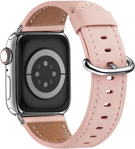Miniatura 19 de WFEAGL Compatible con Apple Watch Banda 38mm 40mm 41mm para Mujeres, Correa de Cuero de Grano Superior para iWatch Ultra SE & Series 9 8 7 6 5 4 3