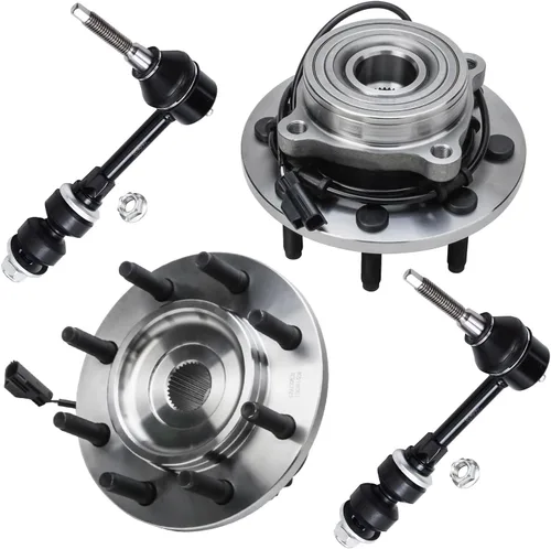 Miniatura 123 de Detroit Axle - Kit de nudillos de dirección delantera izquierda para Ford Edge Lincoln MKX 07-10, cojinete de rueda del lado del conductor, nudillo
