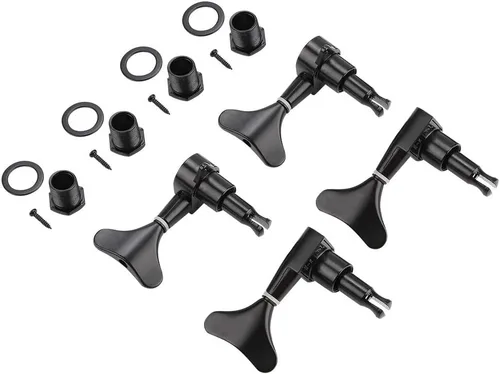 VBESTLIFE 2L 2R cabezas de máquina de bajo eléctrico, clavijas dominantes selladas de afinación de la cuerda del sintonizador para bajo eléctrico