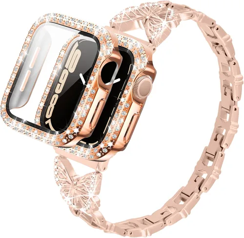 Miniatura 14 de YGTIECS Compatible con correas de Apple Watch para mujeres de 1.654 pulgadas (1.654 pulgadas), 1.614 pulgadas, 1.575 pulgadas, 1.496 pulgadas, 1.496
