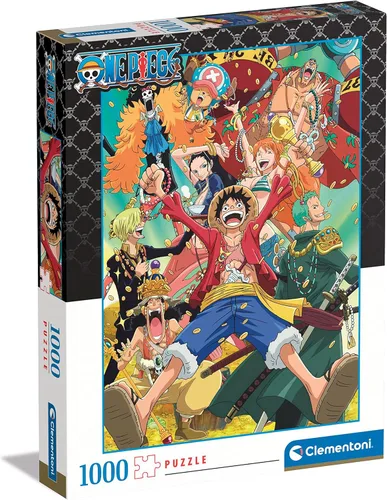 Clementoni - 39726 - Puzzle Anime One Piece - Rompecabezas de 1000 piezas, rompecabezas para adultos - Hecho en Italia Multicolor