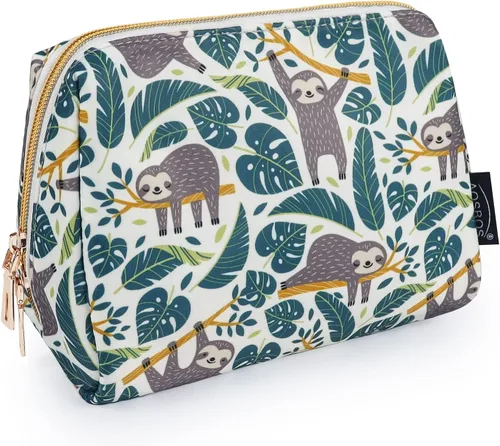 Miniatura 15 de Aosbos Bolsa de Cosméticos Neceser de Maquillaje para Mujeres, Bolsa de Cosméticos Impermeable para Viaje, Bolsa de Maquillaje para Bolso, Azul Azul