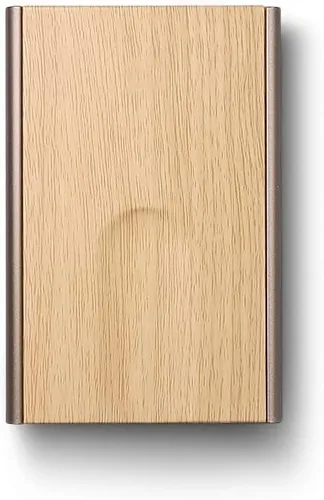 Miniatura 44 de ÖGON -DESIGNS- Tarjetero automático de aluminio, protección RFID contra fraude y desmagnetización, cartera delgada y minimalista para hombres