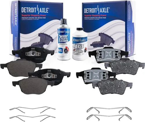 Miniatura 147 de Detroit Axle - Pinza de disco del lado del acompañante + pastillas de freno de cerámica de repuesto para Lexus HS250H Toyota RAV4 Prius V Scion xB