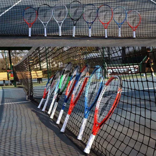 Miniatura 6 de Teloon Raqueta de tenis para niños, raqueta de tenis juvenil de 19 a 25 pulgadas con cubierta, raqueta de tenis junior para niños y niñas de 3 a 12