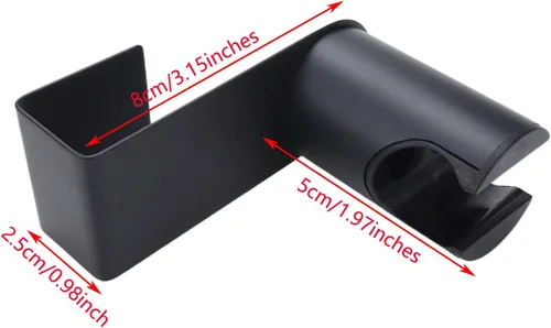 Miniatura 4 de Pulverizador de bidé inoxidable 304 con base de gancho para inodoro, color negro (paquete de 1)