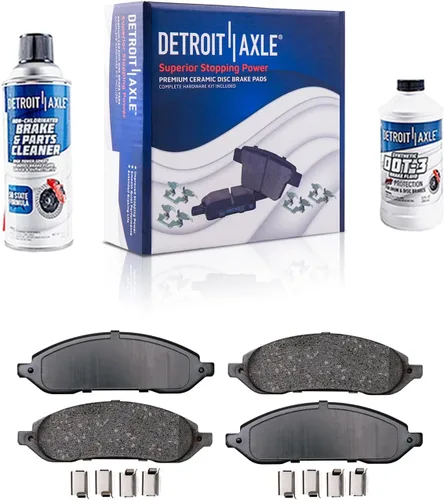 Miniatura 97 de Detroit Axle - Kit de freno delantero para Dodge Ram 1500 Durango Dakota Chrysler Aspen Dakota Driver Side Disco Freno Pinza de freno de cerámica