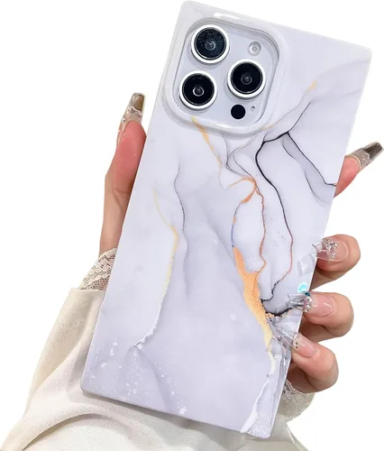 Miniatura 47 de Elegante Funda con Concha de Madre Perla para Niña Compatible con iPhone 14 de 6.1 Pulgadas, Funda Rectángulo con Borde, Elegante y delgada