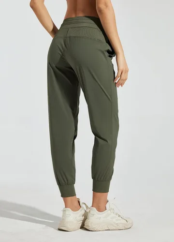Miniatura 2 de Willit Pantalones deportivos de estudio para mujer, para baile, senderismo, viajes, a rayas, con cordón y bolsillos