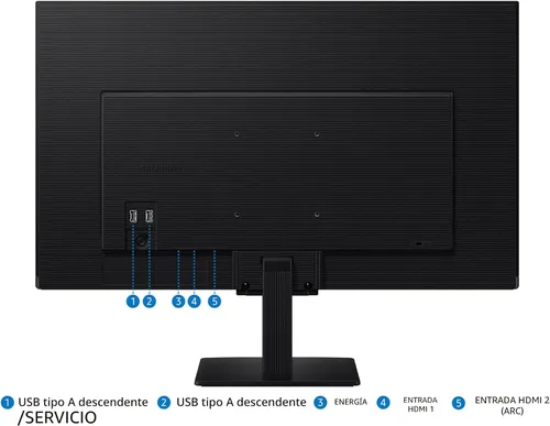Miniatura 9 de Samsung Monitor inteligente FHD de 27 pulgadas serie M5 (M50F) con TV en streaming, altavoces, HDR10, Gaming Hub, múltiples puertos, rastreador