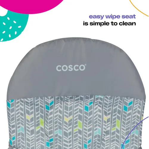 Miniatura 3 de Cosco Trona infantil para bebé, silla alta plegable simple, diseño conveniente, ligero y compacto, Mapleton