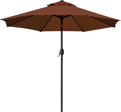 Miniatura 19 de Sunnyglade - Sombrilla de mesa de 9 pies para exteriores, con 8 varillas resistentes Negro