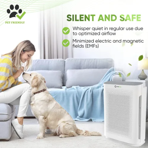Miniatura 6 de Purificador de aire para alergias en el hogar y mascotas Filtro H13 True HEPA 4 en 1/ionizador/carbono + luz UV Purificadores de aire portátiles