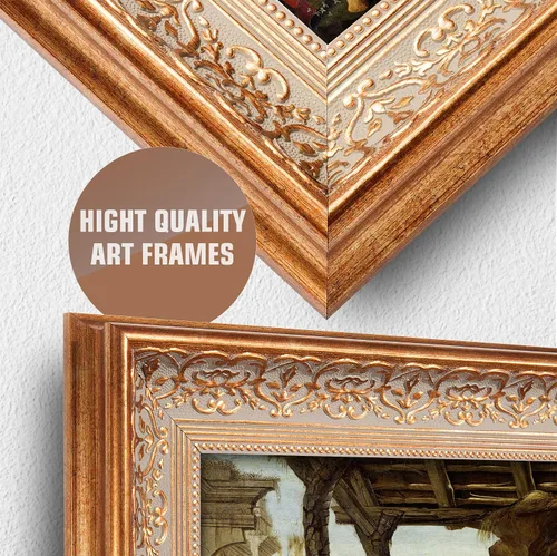 Miniatura 353 de A&T ARTWORK Campo de trigo con cipreses de Van Gogh Las reproducciones de arte clásico mundial, impresiones en lienzo giclée para decoración