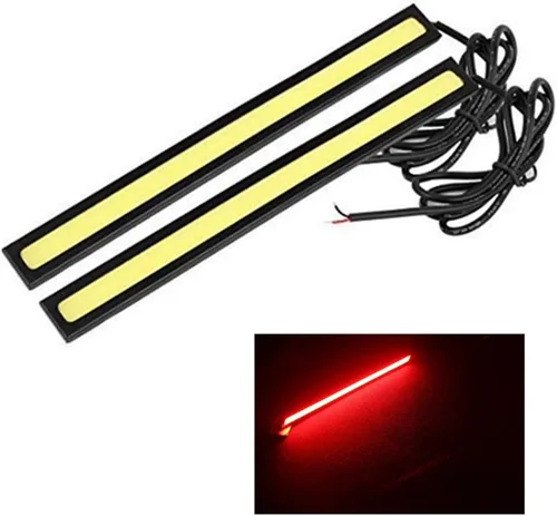 Miniatura 20 de BININBOX Luces LED COB superbrillantes de 6 W para coche de 12 V para conducción de niebla DRL luz diurna lámpara impermeable delgado paquete de 2