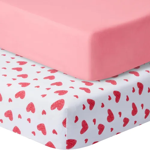 Miniatura 7 de GUNTAIL Sábanas de cuna de bebé para niños y niñas, paquete de 2 sábanas ajustables para cuna estándar y colchón de niño pequeño, sábana de Hoja