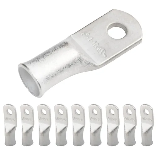 Miniatura 66 de SELTERM 5 piezas terminales de cable de cobre estañado 1/0 AWG perno de 1/2", extremos de cable de batería, terminales de anillo, conectores