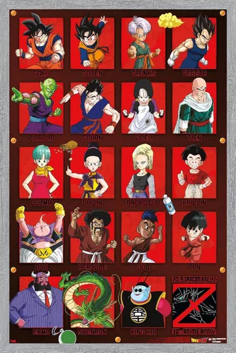Miniatura 6 de Trends International Dragon Ball Z - Póster de pared de aniversario, 22.375 x 34 pulgadas, versión premium sin marco