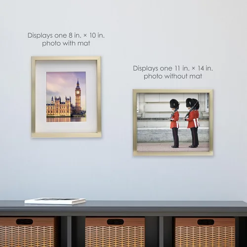 Miniatura 6 de Mikasa Marco de Galería para Retratos de Madera de 13 x 1.6 x 15 Pulgadas, Muestra una Foto de 12 x 14 Pulgadas Sin Paspartú o Foto de 8 x 10 Dorado