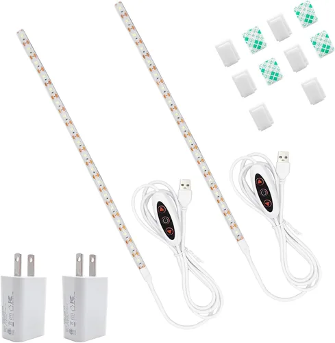 Miniatura 8 de Tira de luz para máquina de coser, tira de luz LED adhesiva de 11.8 pulgadas, tira de luz decorativa regulable de varios niveles, lámpara de costura