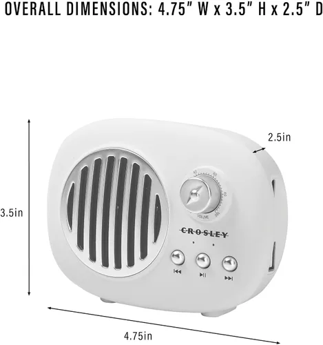 Miniatura 7 de Crosley CR3044A-MN Piper - Altavoz Bluetooth portátil, color menta