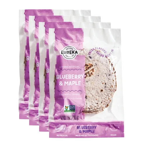 Miniatura 27 de Eureka Tortilla Organic Everything & More Tortillas de harina Tortillas artesanales orgánicas Mini granos enteros de 6 pulgadas Veganas, sin