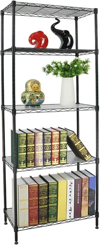 Miniatura 2 de NSF - Estantería de alambre, estantes de almacenamiento de acero de 3 niveles de altura ajustable de 24 pulgadas de largo x 12 pulgadas de ancho x