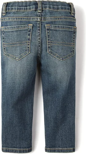 Miniatura 2 de The Children's Place Jeans elásticos de pierna recta para bebés y niños pequeños