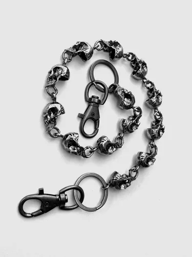 Miniatura 6 de PINKPIN Skull Wallet Chains for Men Pants Chain Jean Chains Belt Chain Biker Chain Skull Chains Halloween Costumes Decor Pocket Chains Punk Heavy