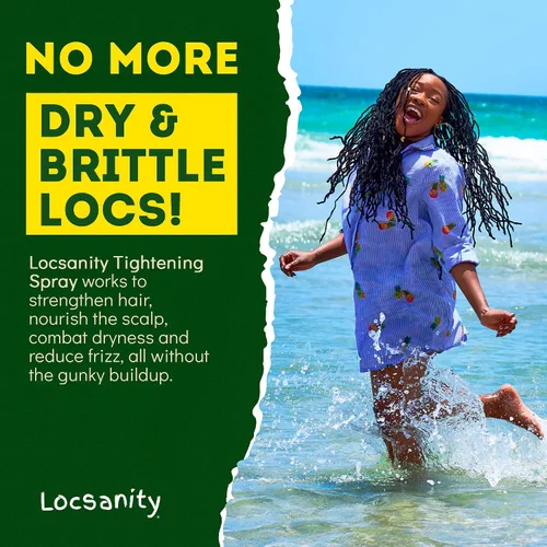 Miniatura 5 de Locsanity Rosewater Peppermint Loc Spray - 8 oz: Spray Hidratante y Reafirmante de Hidratación con Sal Marina Hawaiana Negra, a Base de Plantas