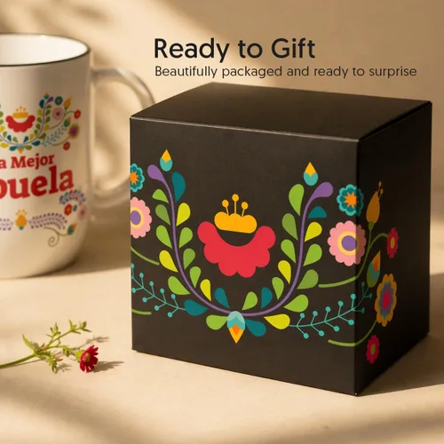 Miniatura 4 de Triple Gifffted Taza de café La Mejor Abuela, ideas de regalos para la mejor abuela en español para Navidad, Día de la Madre, Navidad, cumpleaños