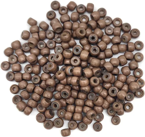 Miniatura 8 de Medsuo 200 piezas de nano anillos forrados de silicona para extensiones de cabello nano puntas nano cuentas de 0.118 in (OD) 0.039 in (ID) 0.079 in