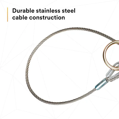 Miniatura 5 de 3M DBI-SALA 5900552 - Adaptador de amarre de cable, 10 pies, pasante, plateado