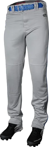 Miniatura 14 de Rawlings Pantalones de béisbol para hombre de la serie Launch Corte semirelajado de longitud completa Tallas para adultos Ribetes Varios